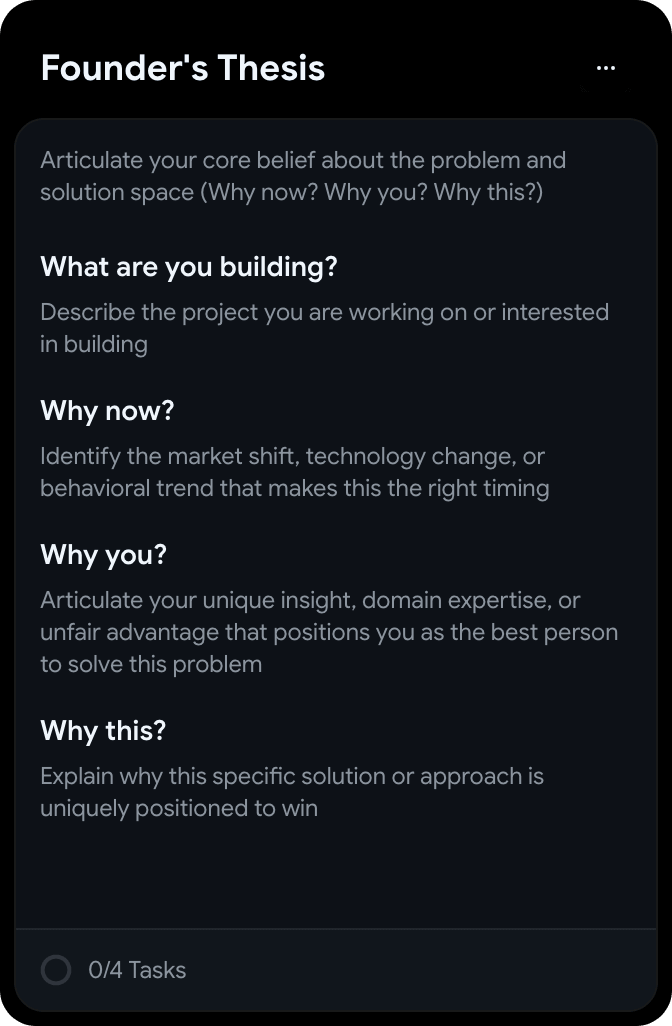 founders thesis