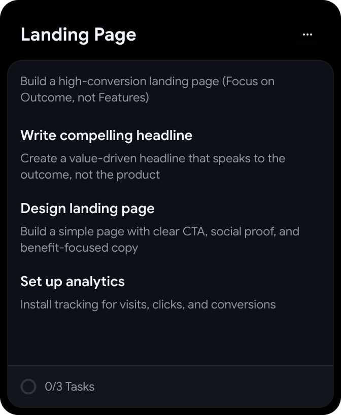 landing page